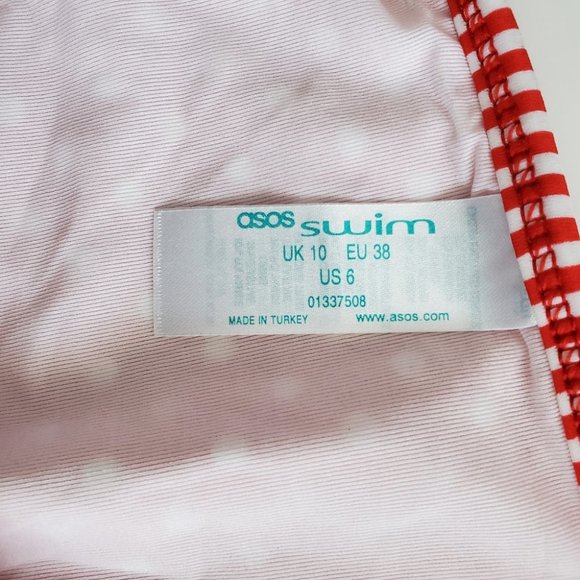 Asos Red and White Polka-dot Bikini Set - Picture 8 of 11